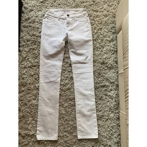 DL 1961 Jeans White Nicky Mid Rise Cigarette DL1961 Skinny Fit Size 24